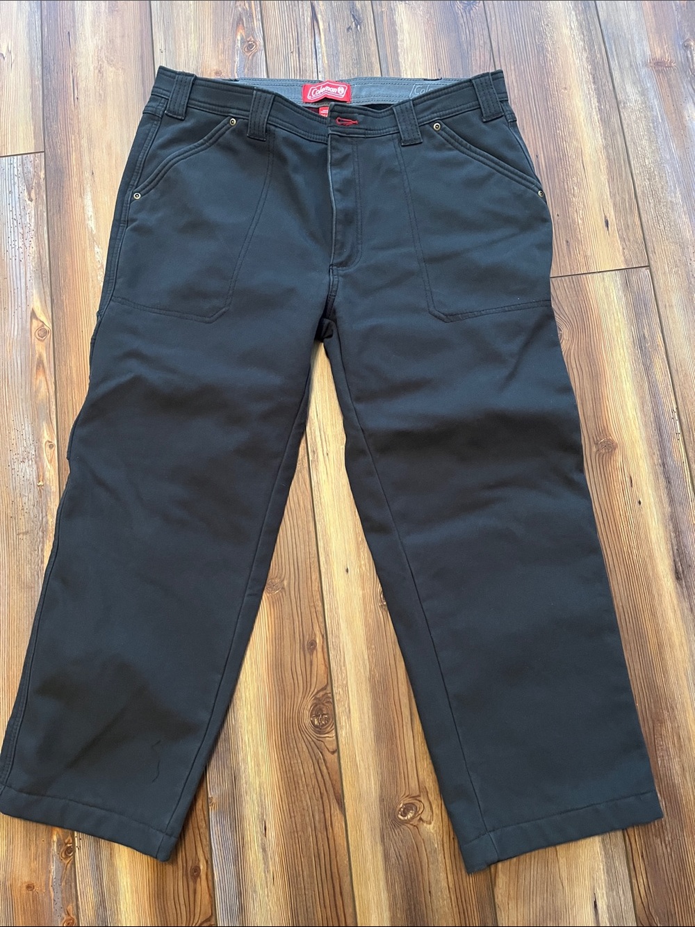 Coleman Black Utility Work Pants with Reinforced Pockets